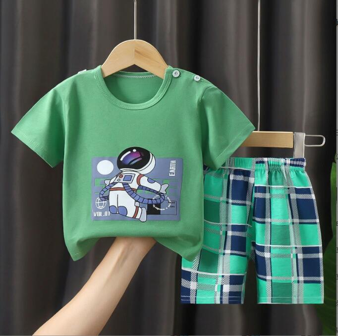 Children's short sleeve suit pure cotton boys' baby 0-6 years old T-shirt summer clothes girls' shorts baby half sleeve summer clothes, Sky blue
Children's short sleeve suit pure cotton boys' baby 0-6 years old T-shirt summer clothes girls' shorts baby half sleeve summer clothes, Sky blue