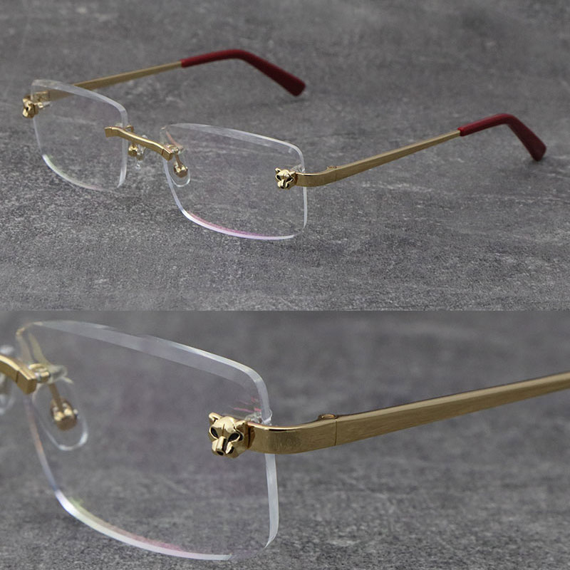 New Diamond Cut Lens Fashion Metal Rimless Frames Unisex Glasses Man Woman Optical 18K Gold Square Eyewear Male and Female Eyeglasses Frame Size:57-18-140MM
New Diamond Cut Lens Fashion Metal Rimless Frames Unisex Glasses Man Woman Optical 18K Gold Square Eyewear Male and Female Eyeglasses Frame Size:57-18-140MM