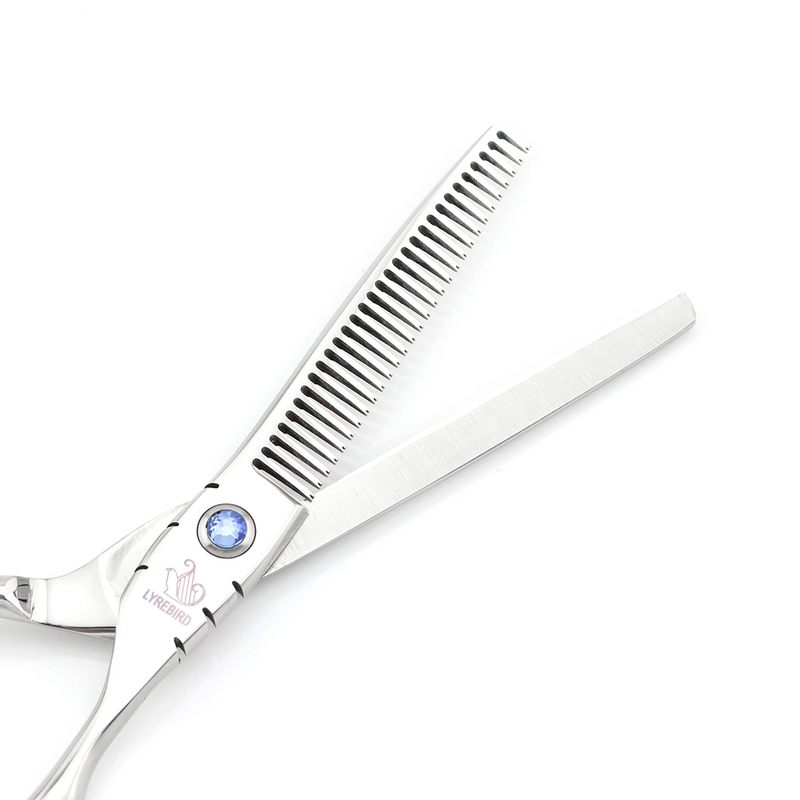 Hair Scissors 5.5 INCH 6 Japan Barber Shears Cutting Blue Stone Shear Salon Tools LYREBIRD 220317