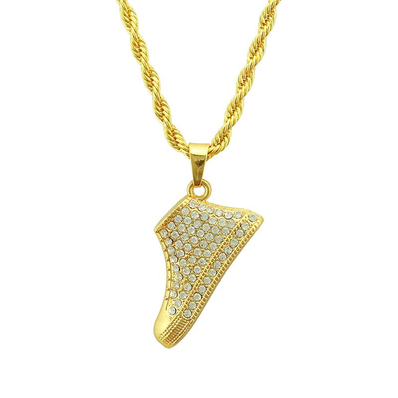 Pendant Necklaces Hip Hop Rhinestones Paved Bling Iced Out Shoes Pendants Necklace For Men Boys Rapper Jewelry Drop 
Pendant Necklaces Hip Hop Rhinestones Paved Bling Iced Out Shoes Pendants Necklace For Men Boys Rapper Jewelry Drop