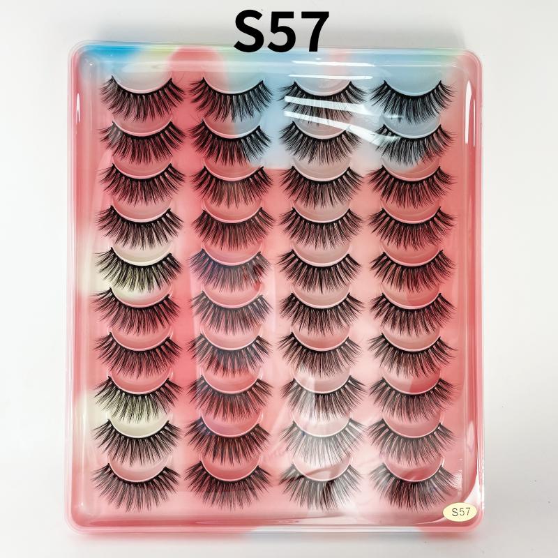 False Eyelashes Brand 20 Pairs Of Natural Makeup Extension Cross Curl Soft 3D Color TrayFalse
False Eyelashes Brand 20 Pairs Of Natural Makeup Extension Cross Curl Soft 3D Color TrayFalse