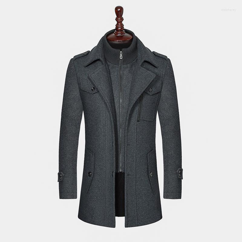 Men' Wool & Blends Woolen Coat Men Autumn Winter Solid Color Cold Resistant Overcoat Double Collar Casual Trench Male Viol22, Khaki
Men' Wool & Blends Woolen Coat Men Autumn Winter Solid Color Cold Resistant Overcoat Double Collar Casual Trench Male Viol22, Khaki
