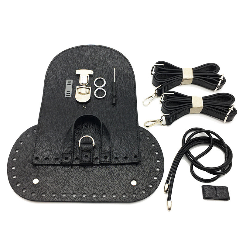 High Quality Handbag Shoulder Strap Woven Bag Set Leather Bag Bottoms with Hardware Accessories for DIY Handmade Bag Backpack 220610