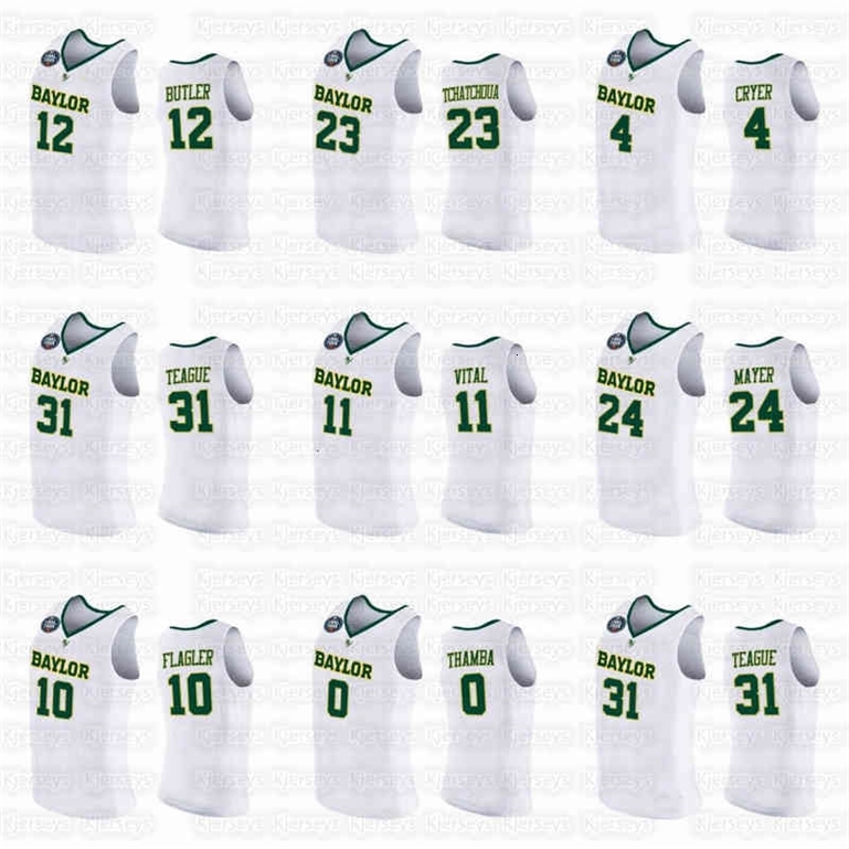 A001 Jared Butler Davion Mitchell Baylor Bears MEN 2021 March Madness Final Four 100% embroidery Jersey white Home, 45
A001 Jared Butler Davion Mitchell Baylor Bears MEN 2021 March Madness Final Four 100% embroidery Jersey white Home, 45