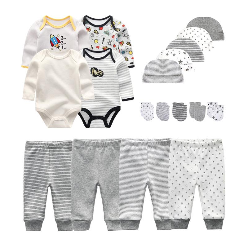 Clothing Sets Born 16/18PCS Baby Boy Clothes Cotton Solid Girl Bodysuits Pants Gloves Hats Cartoon Trousers Ropa BebeClothing, Tphg59
Clothing Sets Born 16/18PCS Baby Boy Clothes Cotton Solid Girl Bodysuits Pants Gloves Hats Cartoon Trousers Ropa BebeClothing, Tphg59