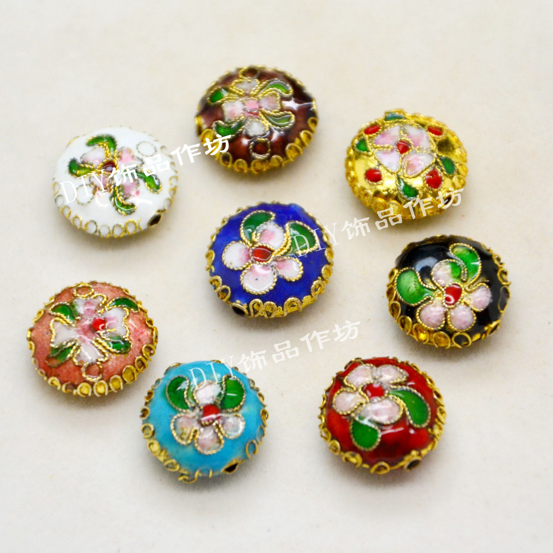10pcs Cloisonne Filigree 15mm Oblate Floral Beaded Whoesale Handcrafts Copper Enamel Ethnic Beads Accessories DIY Jewellery Making
10pcs Cloisonne Filigree 15mm Oblate Floral Beaded Whoesale Handcrafts Copper Enamel Ethnic Beads Accessories DIY Jewellery Making