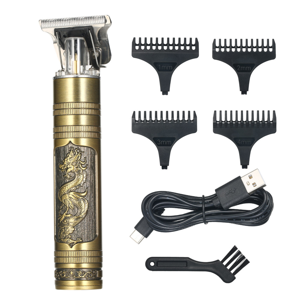 Professional Cordless Electric Hair Trimmer Vintage Haircut Hair Clipper Barber Beard Hair Cutting Machine For Man