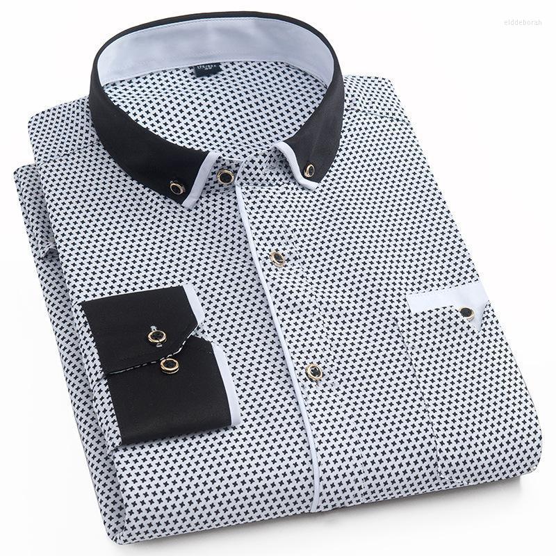 Men' Casual Shirts Men Shirt Spring Autumn Long Sleeved Print Social Business Dress Soft Comfort ClothesMen' Eldd22, 220
Men' Casual Shirts Men Shirt Spring Autumn Long Sleeved Print Social Business Dress Soft Comfort ClothesMen' Eldd22, 220