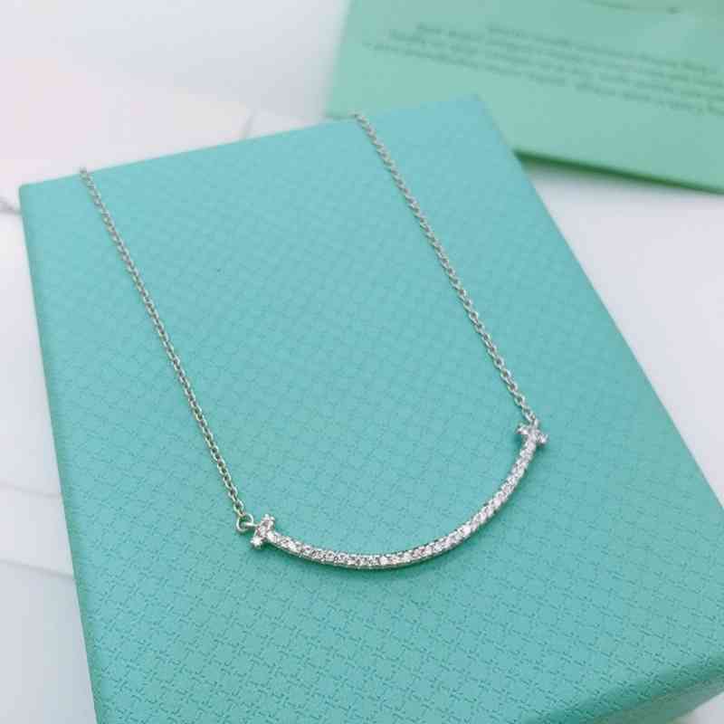 7NKS T family smile Necklace women s 925 Sterling Silver non fading ins rose gold platinum diamond studded clavicle chain for girlfriend
7NKS T family smile Necklace women s 925 Sterling Silver non fading ins rose gold platinum diamond studded clavicle chain for girlfriend