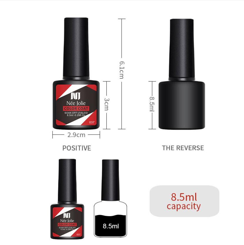 8.5ml Glitter UV Gel Nail Polish 100 Colors Spring Summer Color Varnishes Sequins Soak Off Hybrid Lacquers Varnish Colorful Nails DIY Art Decoration - view 8