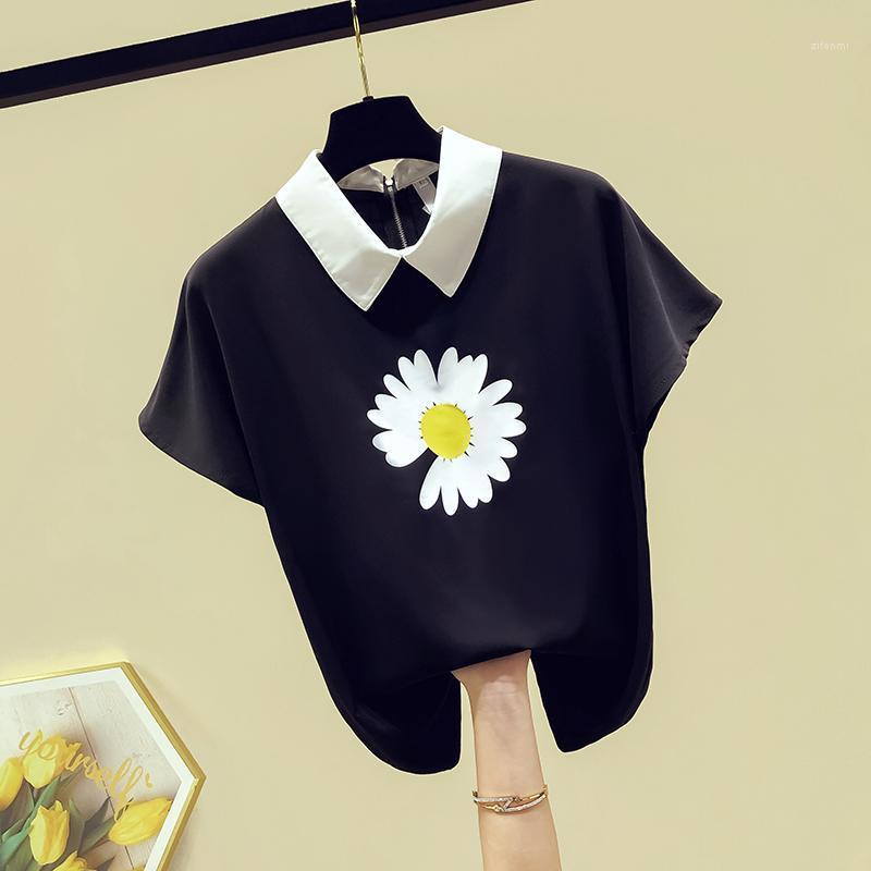 Shirts For Women 2022 Summer Short Sleeves Turn Down Collar Flower Print Shirt Girls Ladies Chiffon Blouse Tops A3478 Women' Blouses, Black
Shirts For Women 2022 Summer Short Sleeves Turn Down Collar Flower Print Shirt Girls Ladies Chiffon Blouse Tops A3478 Women' Blouses, Black