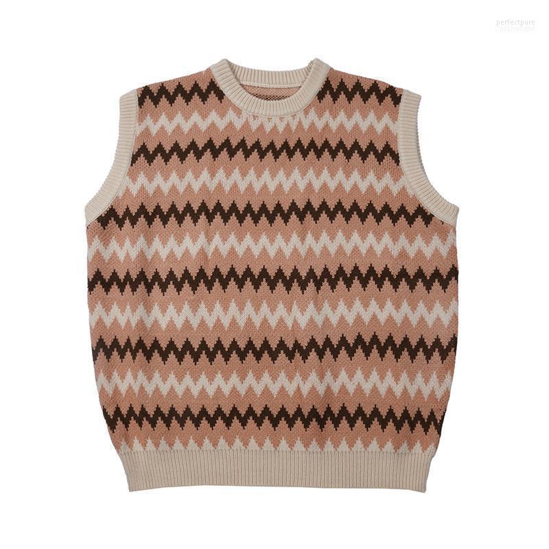 Men's Sweaters Harajuku Wave Line Jacquard Round Neck Sleeveless Mens And Womens Streetwear Oversize Pullover Knit Casual Sweater Perf22, Khaki
Men's Sweaters Harajuku Wave Line Jacquard Round Neck Sleeveless Mens And Womens Streetwear Oversize Pullover Knit Casual Sweater Perf22, Khaki