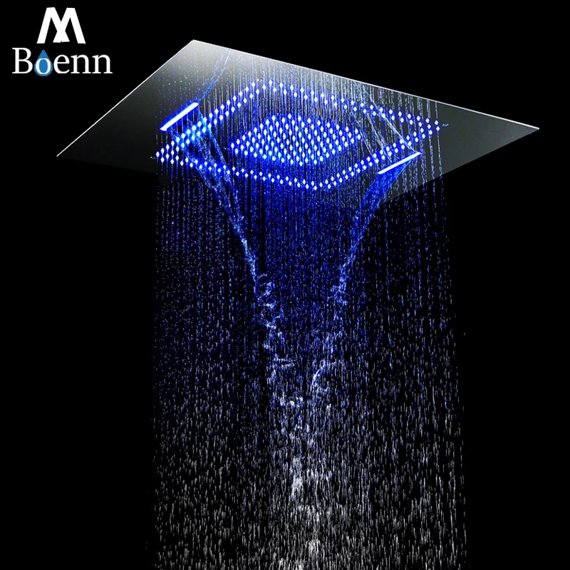 Large 600x800mm 2 Functions Rain Shower Head Brushed Concealed Ceiling Bathroom Embedde LED Shower Panel Chrome Matt Black Color
Large 600x800mm 2 Functions Rain Shower Head Brushed Concealed Ceiling Bathroom Embedde LED Shower Panel Chrome Matt Black Color