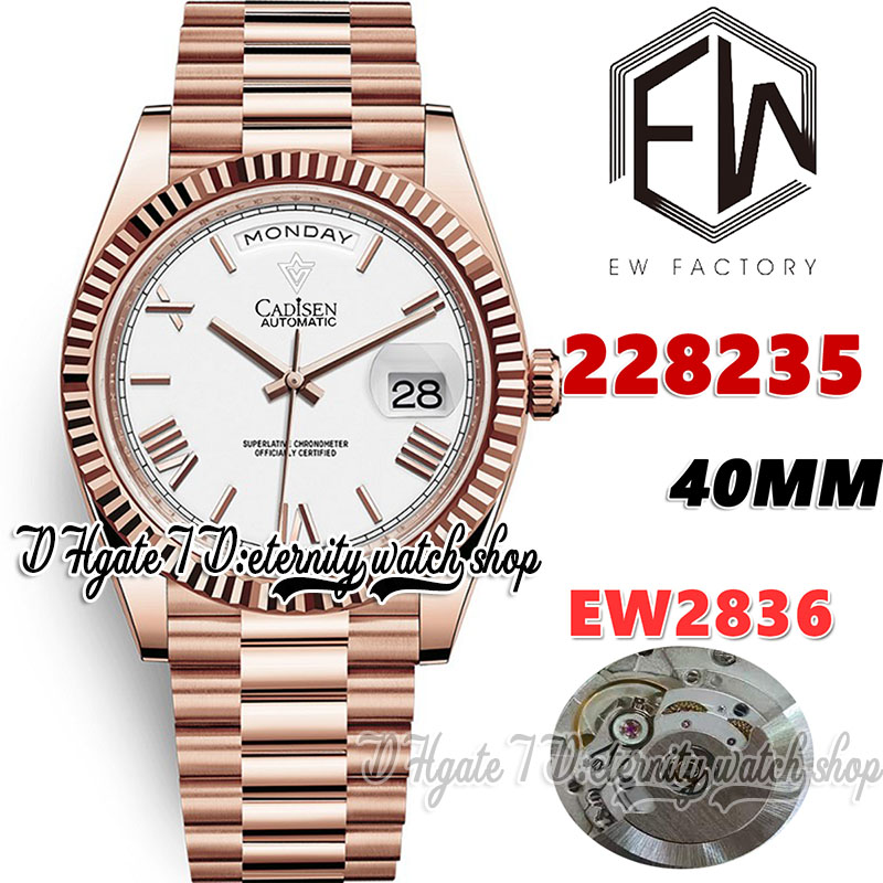EWF V3 ew228235 ETA2836 ew2836 Automatic Mens Watch 40MM White Dial Roman Markers Rose Gold 904L Stainless Bracelet With Same Serial Warranty Card eternity Watches, Watch waterproof cost
EWF V3 ew228235 ETA2836 ew2836 Automatic Mens Watch 40MM White Dial Roman Markers Rose Gold 904L Stainless Bracelet With Same Serial Warranty Card eternity Watches, Watch waterproof cost
