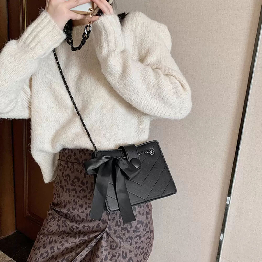 Women Fashion PU Leather Shoulder Messenger Bags Retro Lattice Bow Casual Solid Ladies Elegant Crossbody Handbags, Sky blue
Women Fashion PU Leather Shoulder Messenger Bags Retro Lattice Bow Casual Solid Ladies Elegant Crossbody Handbags, Sky blue