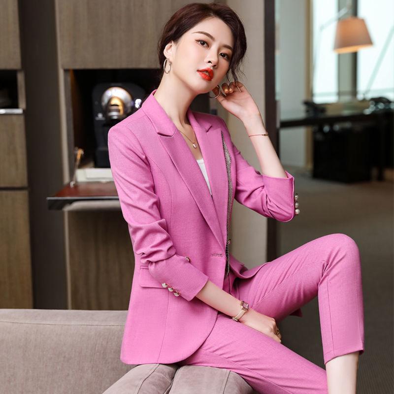 Women' Two Piece Pants Temperament Slim Blazer Trousers High-quality Tassel 2 Suit Set Women Office Lady Work Wear Business Pant Suits J64W, Pink pantsuits
Women' Two Piece Pants Temperament Slim Blazer Trousers High-quality Tassel 2 Suit Set Women Office Lady Work Wear Business Pant Suits J64W, Pink pantsuits