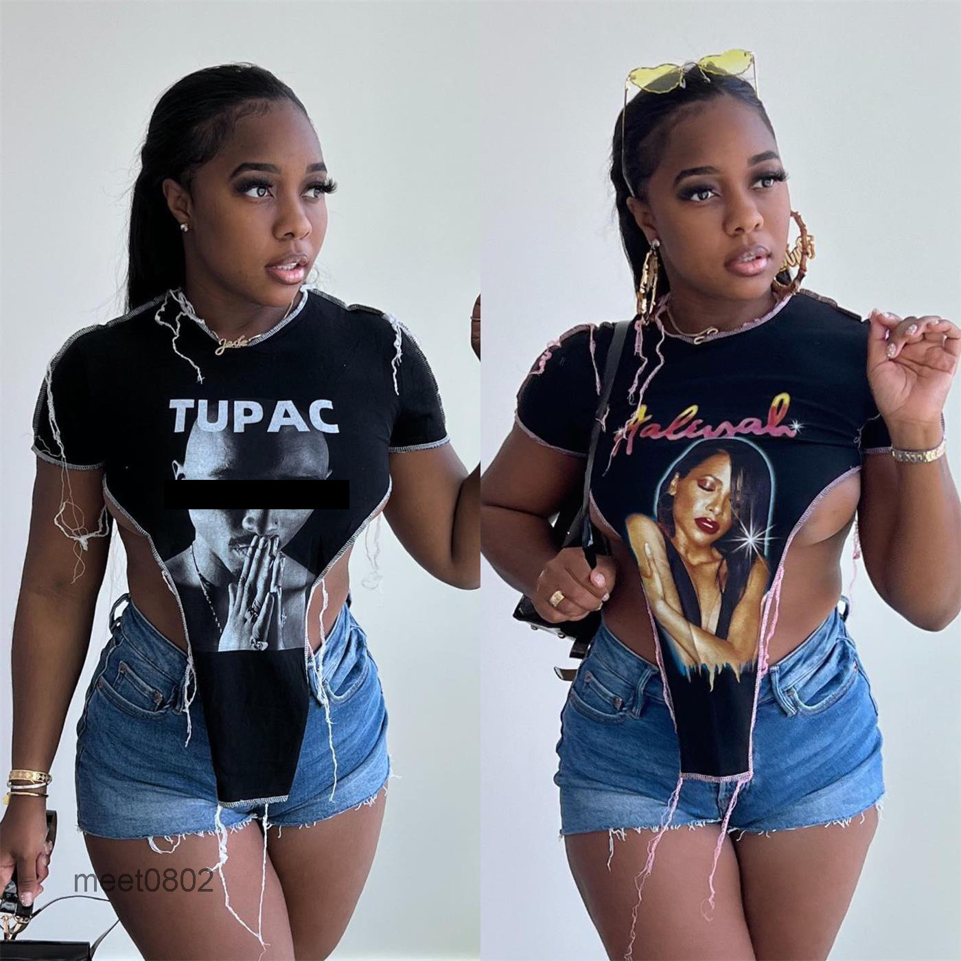 Women's irregular T-Shirt Fashion Fringed Short Sleeve Letters Print Tassel For Women Female Funny Summer Tops cy09, Mix or give list
Women's irregular T-Shirt Fashion Fringed Short Sleeve Letters Print Tassel For Women Female Funny Summer Tops cy09, Mix or give list