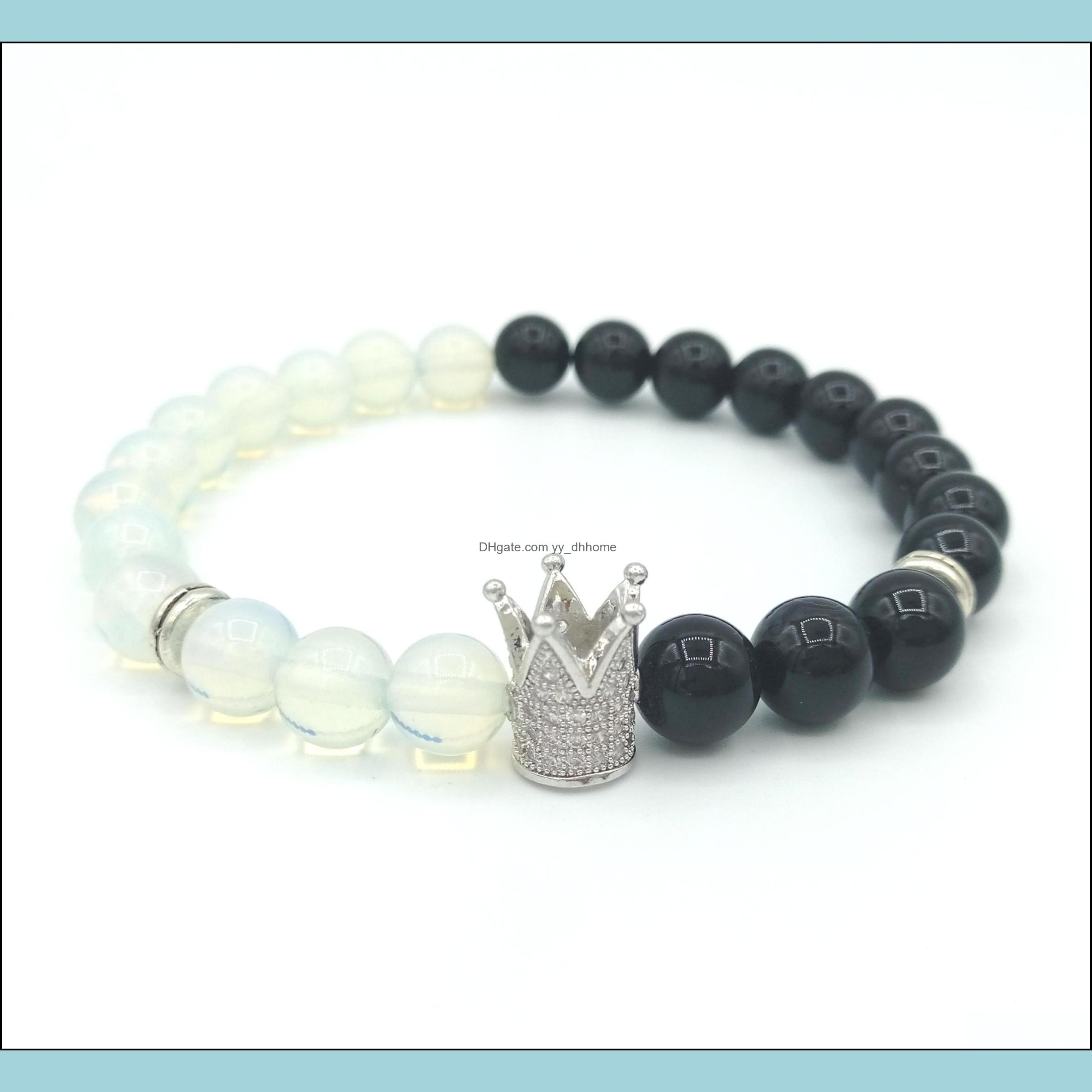 Beaded Strands Bracelets Jewelry Jln Micro-Pave Setting Imperial Crown New Trendy Tiger Eye Moonstone Bracelet For Men Women Stretch Fashio
Beaded Strands Bracelets Jewelry Jln Micro-Pave Setting Imperial Crown New Trendy Tiger Eye Moonstone Bracelet For Men Women Stretch Fashio