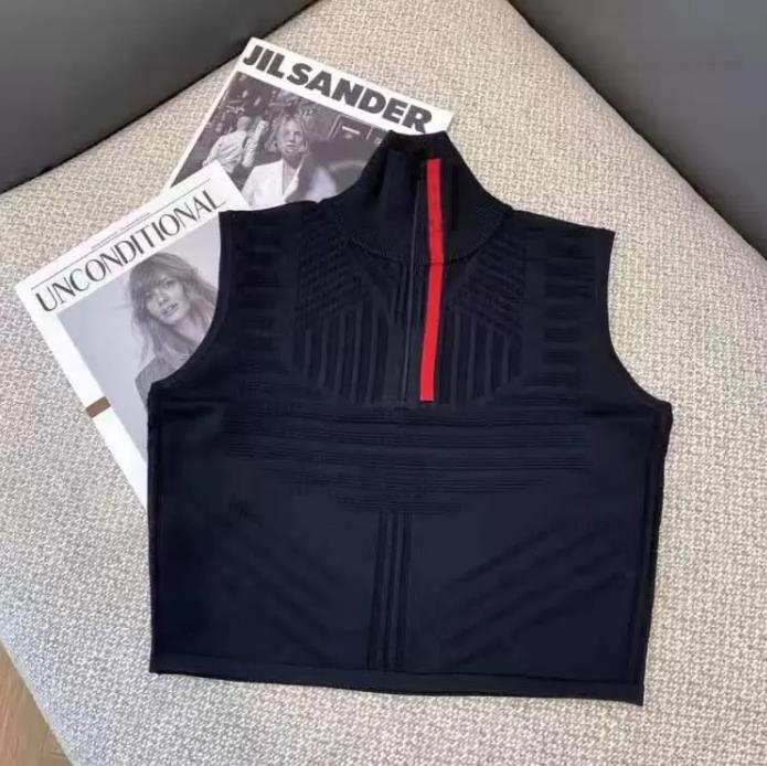 2022 Women Tops Sweater Wool Knits Tees Zipper Neck Adjust With Letter Striped Necks Lady Slim Sweaters Sleeveless Shirts Spring Autumn Style Size -L
2022 Women Tops Sweater Wool Knits Tees Zipper Neck Adjust With Letter Striped Necks Lady Slim Sweaters Sleeveless Shirts Spring Autumn Style Size -L