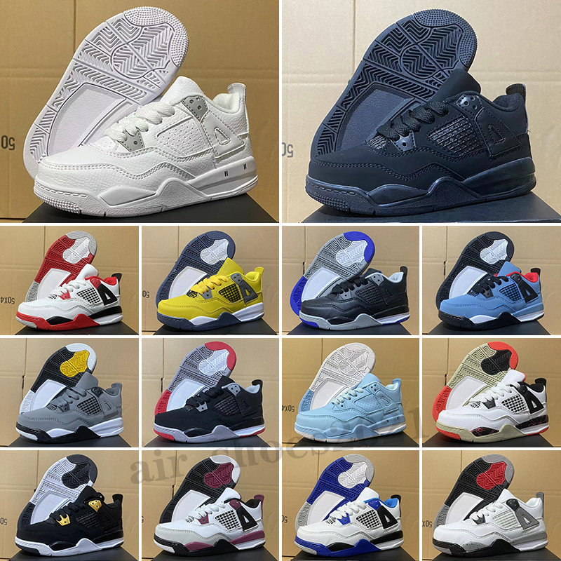 Kids Jumpman 4s Grey Pink IV Collaboration Basketball Bred Shoes Children Outdoor Sports Sneaker Sail Muslin Pure White Black 4 Athletic, Color 18
Kids Jumpman 4s Grey Pink IV Collaboration Basketball Bred Shoes Children Outdoor Sports Sneaker Sail Muslin Pure White Black 4 Athletic, Color 18