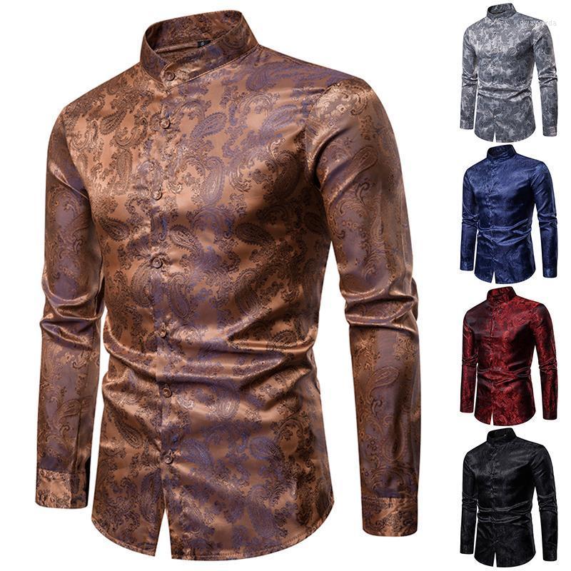 Men' Casual Shirts Paisley Printed Fashion Mens Mandarin Collar Slim Fit Button Up Wedding Party Long Sleeve Men ClothingMen' Dway22, Black
Men' Casual Shirts Paisley Printed Fashion Mens Mandarin Collar Slim Fit Button Up Wedding Party Long Sleeve Men ClothingMen' Dway22, Black