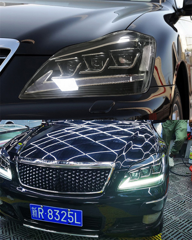 Automobile Lights For Toyota CROWN LED Headlight 2003-2009 Daytime Running Headlights LED Turn Signal Front Lamp