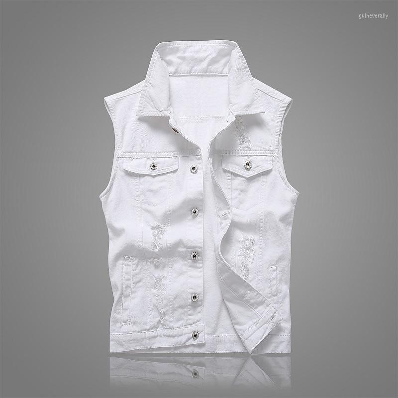 Men's Vests Ripped Jean Jacket Denim Vest Hip Hop Coats Waistcoat Men Cowboy Sleeveless Male Tank Plus Size 5XL Guin22, White
Men's Vests Ripped Jean Jacket Denim Vest Hip Hop Coats Waistcoat Men Cowboy Sleeveless Male Tank Plus Size 5XL Guin22, White