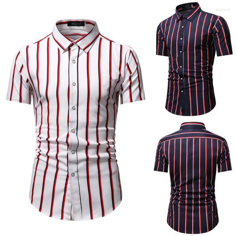 Men' Dress Shirts 2022 Summer Style Men Casual Striped Short-sleeved Shirt Lapel Business Slim Fit For Street Holiday Dway22, White
Men' Dress Shirts 2022 Summer Style Men Casual Striped Short-sleeved Shirt Lapel Business Slim Fit For Street Holiday Dway22, White