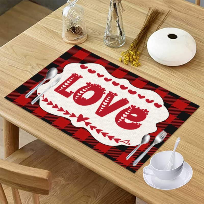 Mats & Pads Valentines Day Placemat Insulation Table Bowl Home Decoration Heat Resistant For Dining
Mats & Pads Valentines Day Placemat Insulation Table Bowl Home Decoration Heat Resistant For Dining