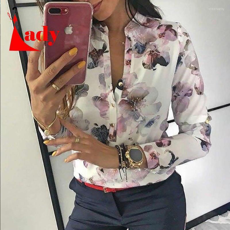 Women' Blouses & Shirts Spring Women Fashion Elegant Casual Blouse Floral Print Button Design Long Sleeve Shirt Basic TopWomen' Chee22, White
Women' Blouses & Shirts Spring Women Fashion Elegant Casual Blouse Floral Print Button Design Long Sleeve Shirt Basic TopWomen' Chee22, White