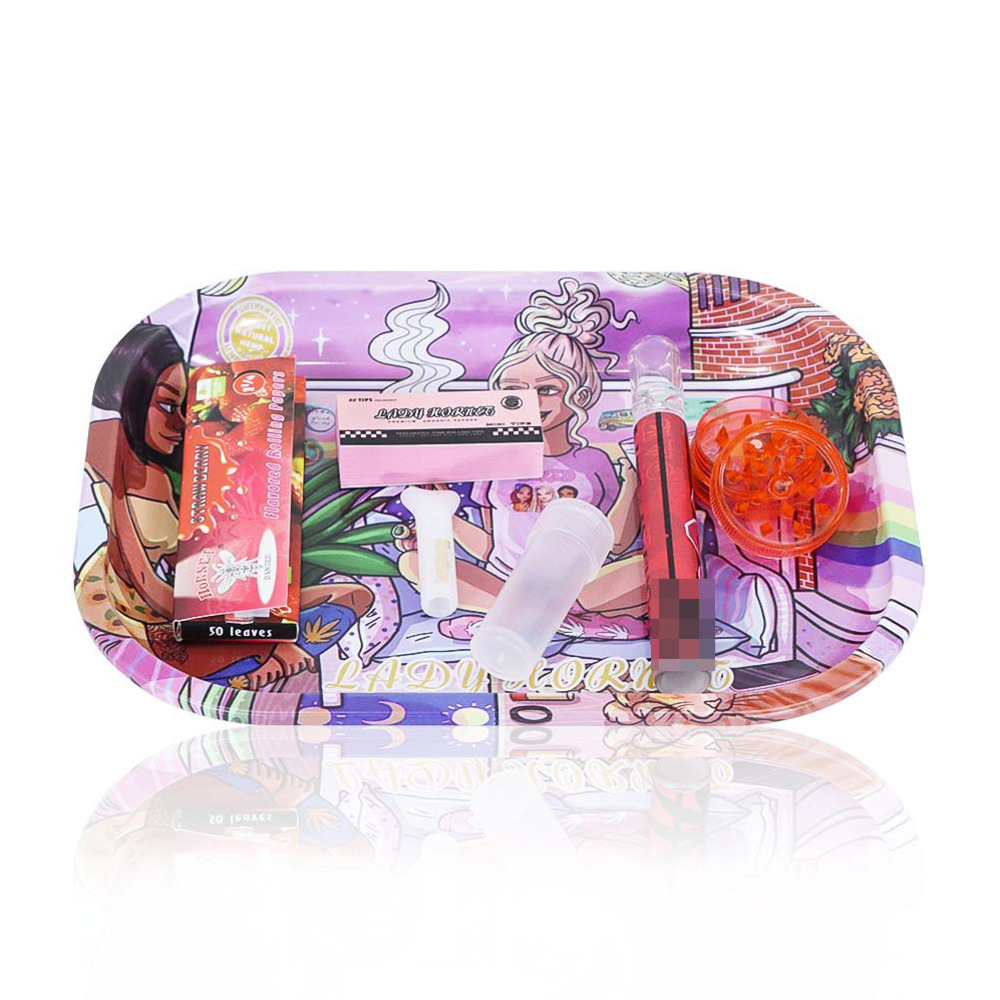 Smoking Rolling Tray Accessories 18 x 14cm Cartoon Rolling Trays Tinplate Grinder Set one hitter
Smoking Rolling Tray Accessories 18 x 14cm Cartoon Rolling Trays Tinplate Grinder Set one hitter