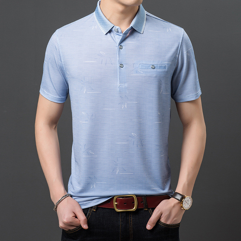 Ymwmhu Fashion Loose Men Polo Shirt Blue Thin Summer Polo Shirt Streetwear Fashion Male Clothes Streetwear Tops Clothes 220402