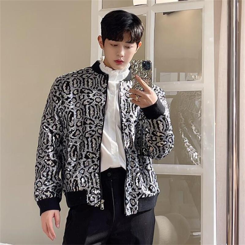 Men's Jackets Shiny Sequins Jacket Men And Women Short Coats Party Stage Costumes Reflective Bright Singer Fashion Clothes Jaqueta Masculina, Silver
Men's Jackets Shiny Sequins Jacket Men And Women Short Coats Party Stage Costumes Reflective Bright Singer Fashion Clothes Jaqueta Masculina, Silver