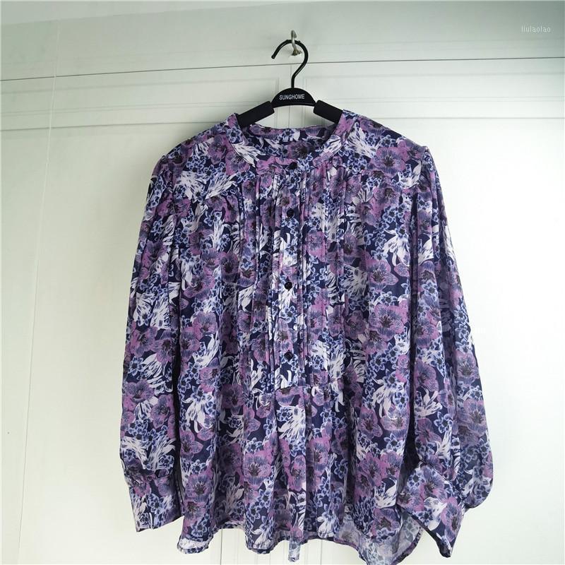 Women' Blouses & Shirts Women Shirt 2022 Summer Small Floral Texture Printed Pleated Thin Breathable Long Sleeve Blouse, Purple
Women' Blouses & Shirts Women Shirt 2022 Summer Small Floral Texture Printed Pleated Thin Breathable Long Sleeve Blouse, Purple