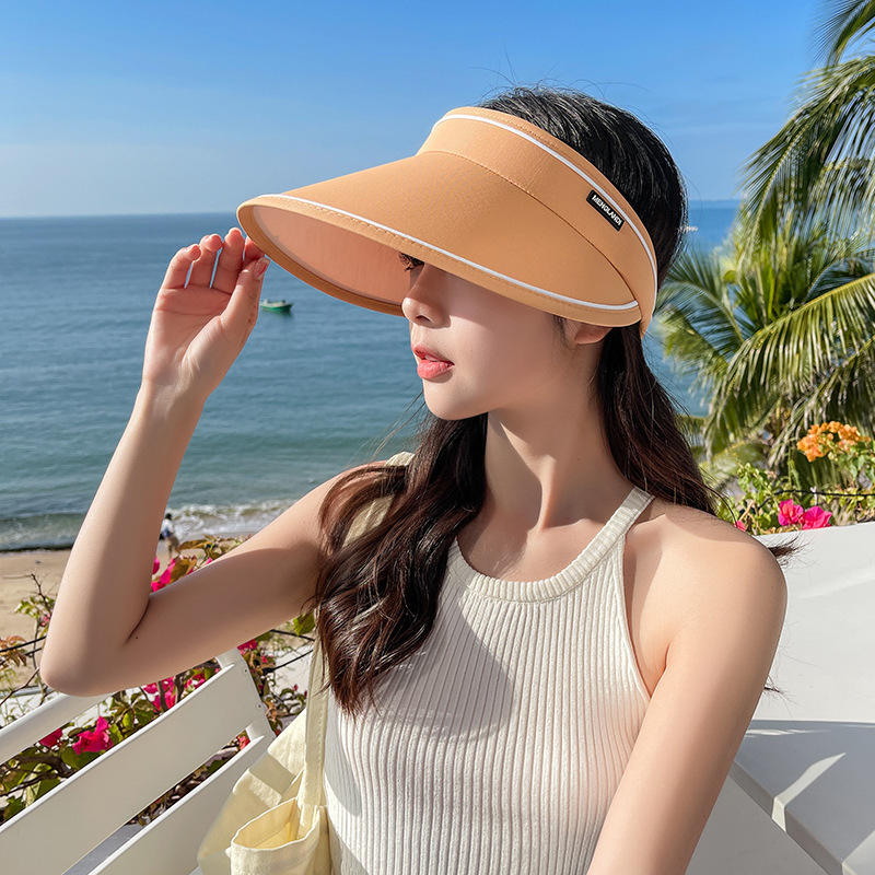 Sunshade hat female large brim sunscreen empty top Korean version adjustable cycling outdoor sports sun hat, Orange
Sunshade hat female large brim sunscreen empty top Korean version adjustable cycling outdoor sports sun hat, Orange