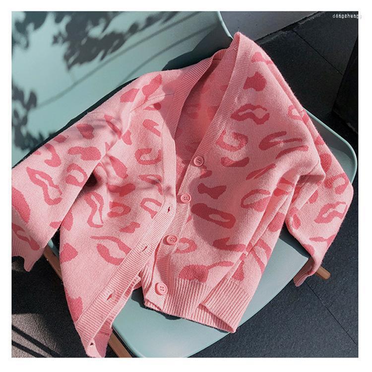 Women's Jackets 2022 Autumn Parent-Child Outfit Lerpard Print Long Sleeve Cardigans Mother And Daughter Open Stitch Clothes, Pink 
Women's Jackets 2022 Autumn Parent-Child Outfit Lerpard Print Long Sleeve Cardigans Mother And Daughter Open Stitch Clothes, Pink