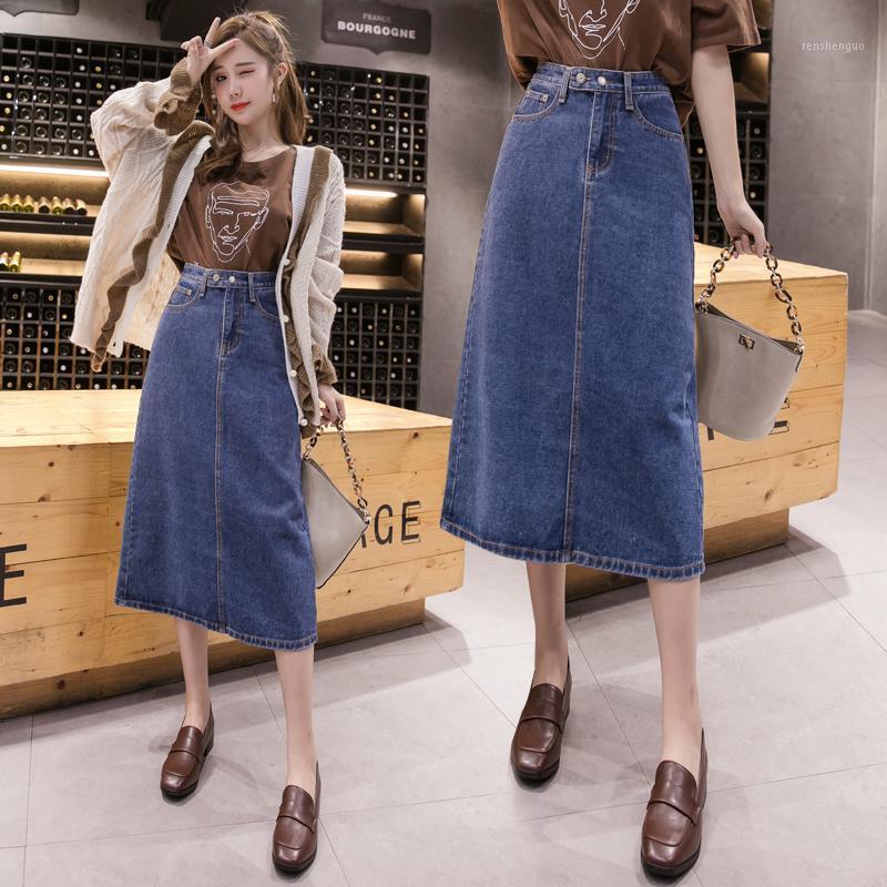 Skirts Long Denim Maxi Plus Size Oversized Korean Fashion High-Waisted Vintage Summer Women' Clothing Skirt Vetement Femme 2022, Blue
Skirts Long Denim Maxi Plus Size Oversized Korean Fashion High-Waisted Vintage Summer Women' Clothing Skirt Vetement Femme 2022, Blue