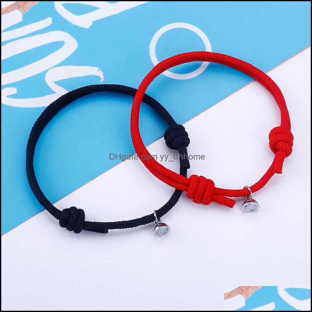 Charm Bracelets Jewelry 2Pcs Couple Magnetic Attraction Ball Bracelet Friendship Red Black Rope Men And Women Gift Drop Delivery 2021 Ylkfe
Charm Bracelets Jewelry 2Pcs Couple Magnetic Attraction Ball Bracelet Friendship Red Black Rope Men And Women Gift Drop Delivery 2021 Ylkfe