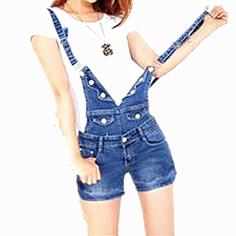 Women' Jumpsuits & Rompers Short Denim Jumpsuit Romper Women Overalls Casual Fashion Jeans Playsuit Washed Blue Dungarees Spring Summer Clo
Women' Jumpsuits & Rompers Short Denim Jumpsuit Romper Women Overalls Casual Fashion Jeans Playsuit Washed Blue Dungarees Spring Summer Clo