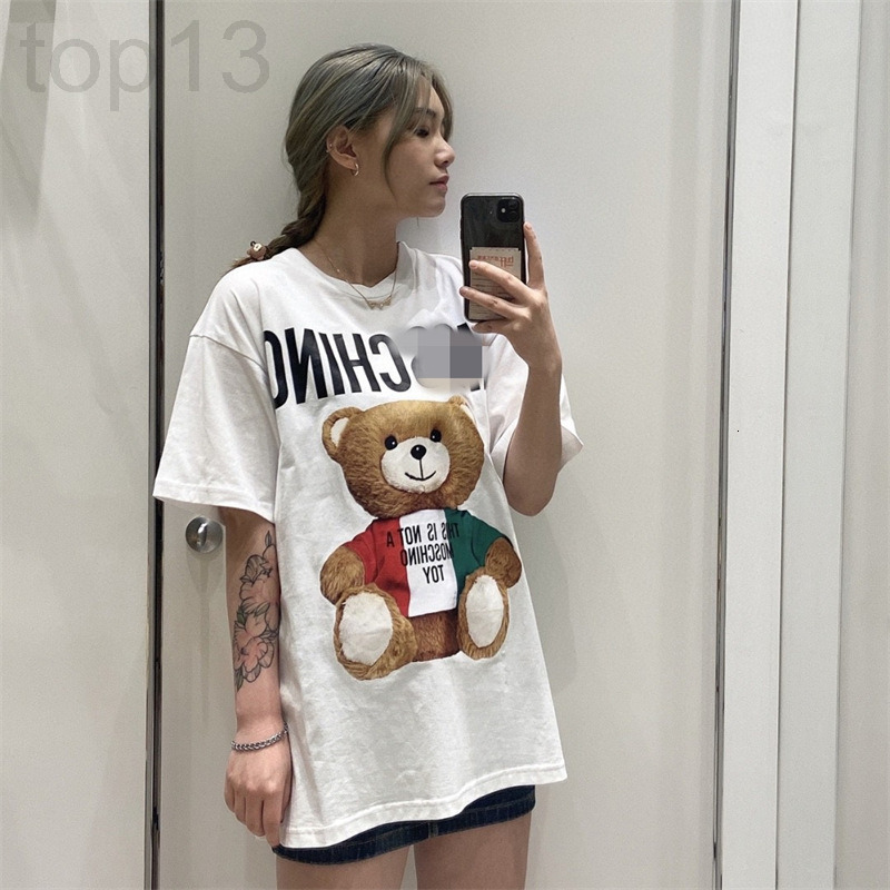 Women's T-Shirt designer brand new graffiti bear loose round neck t-shirt men's and women's couple cartoon printing short sleeves FVC7, Black
Women's T-Shirt designer brand new graffiti bear loose round neck t-shirt men's and women's couple cartoon printing short sleeves FVC7, Black