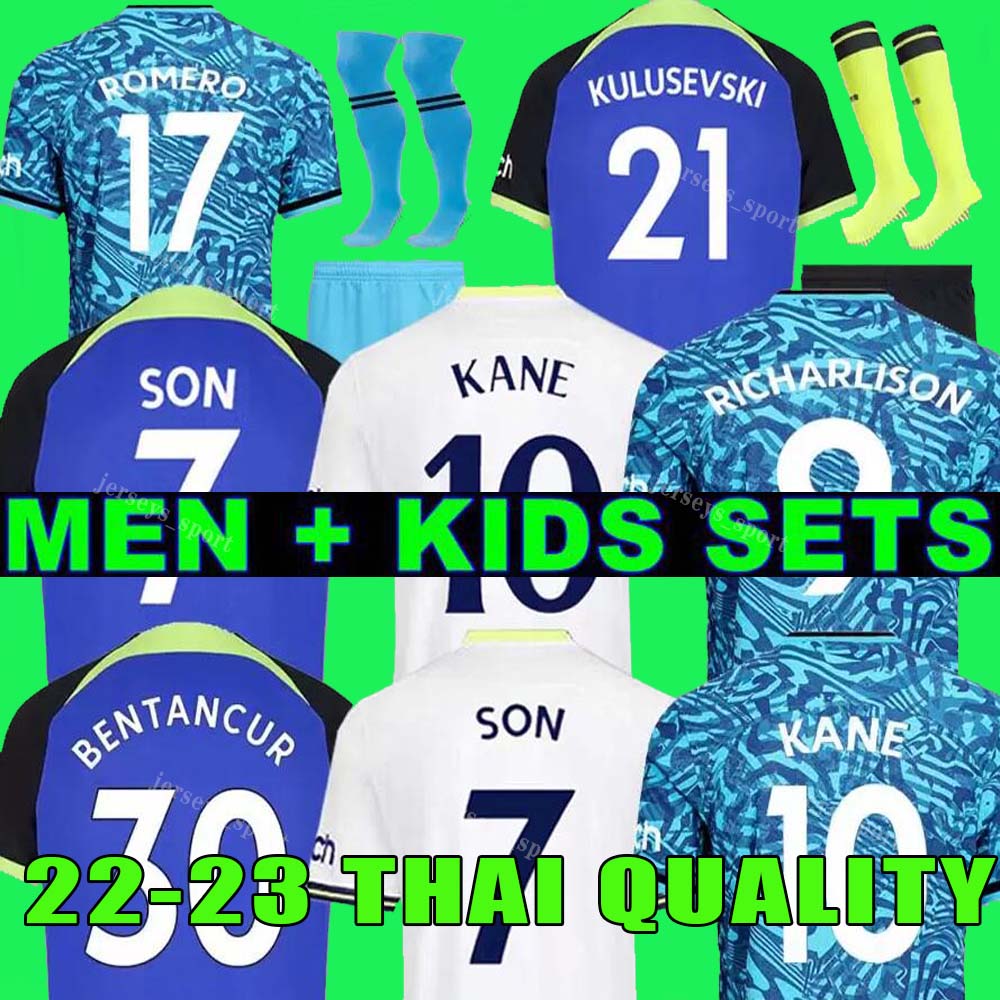 Men KIDS 22 23 SON BERGWIJN Soccer Jersey 2022 2023 jersey Football shirt third LUCAS HOjbjerg Loris ROMERO REGUILON BRYAN KULUSEVSKI BENTANCUR RICHARLISON KANE, 22 23 home aldult
Men KIDS 22 23 SON BERGWIJN Soccer Jersey 2022 2023 jersey Football shirt third LUCAS HOjbjerg Loris ROMERO REGUILON BRYAN KULUSEVSKI BENTANCUR RICHARLISON KANE, 22 23 home aldult