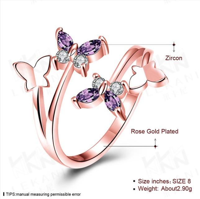 Wedding Rings Fashion Four Butterfly Openings Gold Ring Crystal From Swarovskis Woman JewelryWedding
Wedding Rings Fashion Four Butterfly Openings Gold Ring Crystal From Swarovskis Woman JewelryWedding