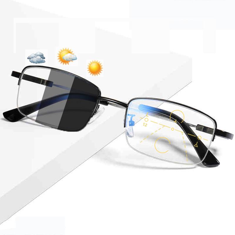 Sunglasses Pochromic Reading Glasses Men Women Progressive Multifocal Titanium Frame Presbyopic Anti Blue Light FlexibleSunglasses
Sunglasses Pochromic Reading Glasses Men Women Progressive Multifocal Titanium Frame Presbyopic Anti Blue Light FlexibleSunglasses