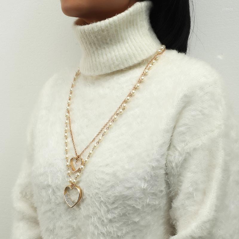 Chains Fashion Simulated Pearl Crystal Chokers Necklace For Women Bohemian Long Pendant Statement Necklaces Chain Woman GiftChains
Chains Fashion Simulated Pearl Crystal Chokers Necklace For Women Bohemian Long Pendant Statement Necklaces Chain Woman GiftChains