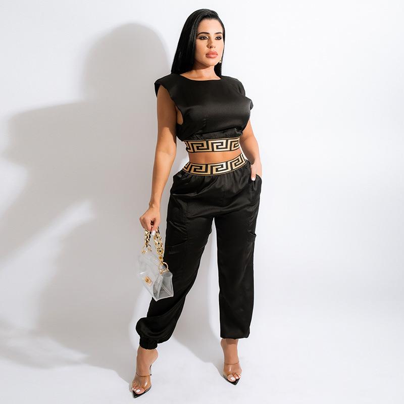 Women' Two Piece Pants Felyn 2022 High Quality Design 2 Pcs Tracksuits Women Set Solid O-neck Short T-shirt Long Casual Elastic Outfits, Black
Women' Two Piece Pants Felyn 2022 High Quality Design 2 Pcs Tracksuits Women Set Solid O-neck Short T-shirt Long Casual Elastic Outfits, Black