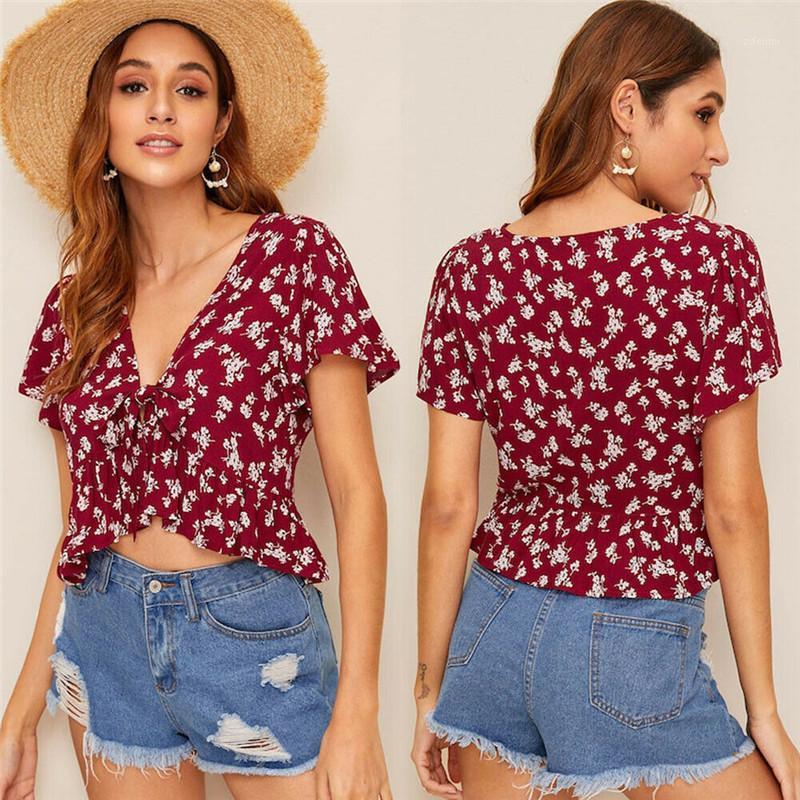 Women Ladies Summer Short Sleeve Loose Shirt Casual Blouse Tops 6.11 Women' Blouses & Shirts, Burgundy
Women Ladies Summer Short Sleeve Loose Shirt Casual Blouse Tops 6.11 Women' Blouses & Shirts, Burgundy