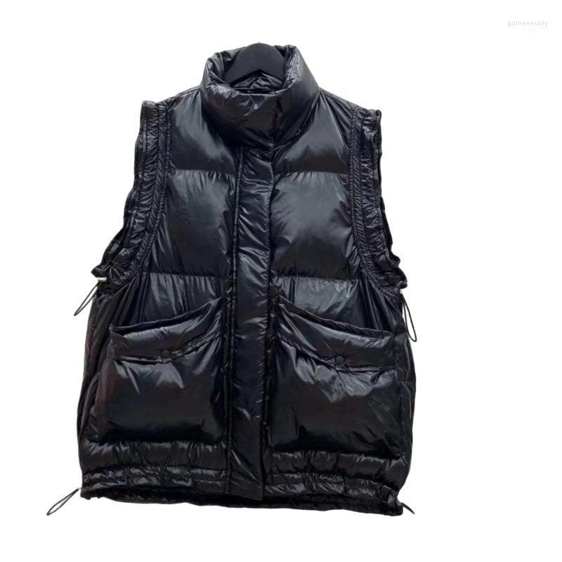 Women's Down & Parkas 2022 Winter Oversize Duck Vest Women Ultra Light Casual Waistcoat Autumn Pocket Jacket Slim Coat Stand-Up Collar Guin2, Black
Women's Down & Parkas 2022 Winter Oversize Duck Vest Women Ultra Light Casual Waistcoat Autumn Pocket Jacket Slim Coat Stand-Up Collar Guin2, Black