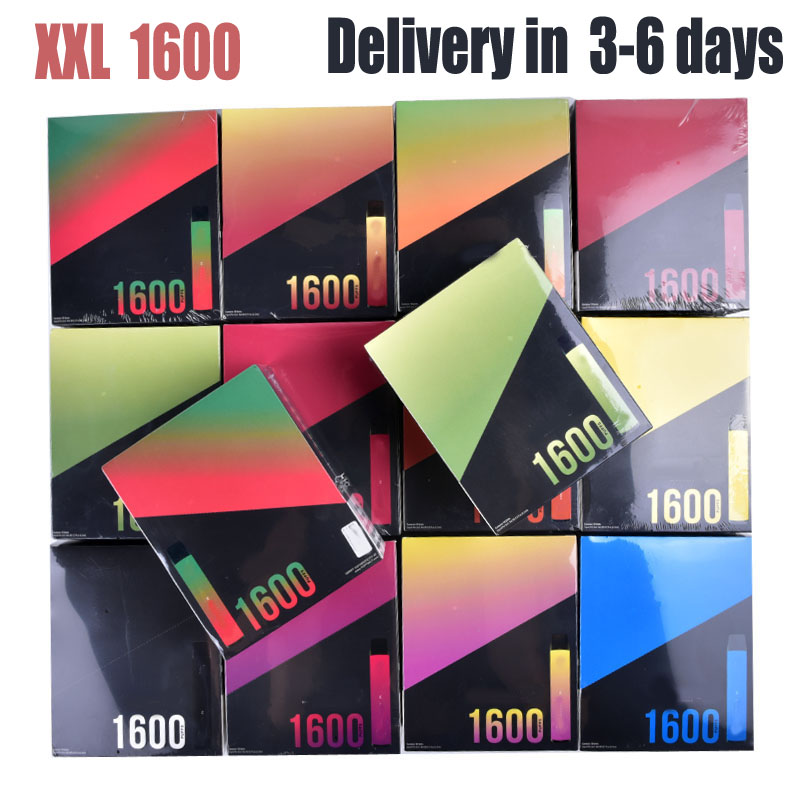 XXL Disposable Vape pen Pod Electronic Cigarette 1600 Puffs Vapor Device 1000 mAh Battery Kit Prefilled Cartidge E Cigs
XXL Disposable Vape pen Pod Electronic Cigarette 1600 Puffs Vapor Device 1000 mAh Battery Kit Prefilled Cartidge E Cigs