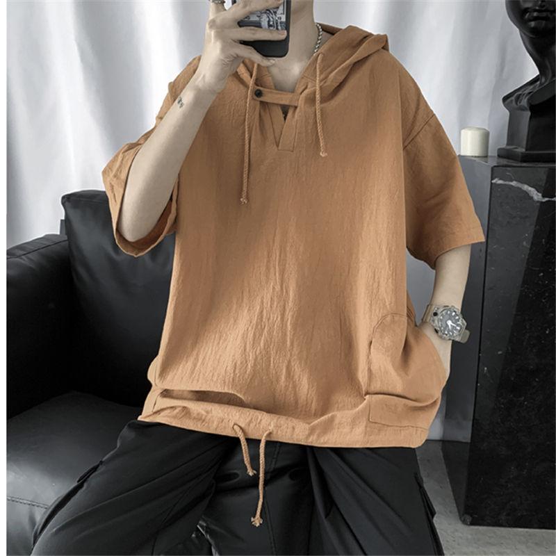 Men's Hoodies & Sweatshirts T-Shirt Men Hoodie Loose Match Short Sleeves Summer Trend Students Leisure Sweatshirt Fashion Recommend, Black
Men's Hoodies & Sweatshirts T-Shirt Men Hoodie Loose Match Short Sleeves Summer Trend Students Leisure Sweatshirt Fashion Recommend, Black