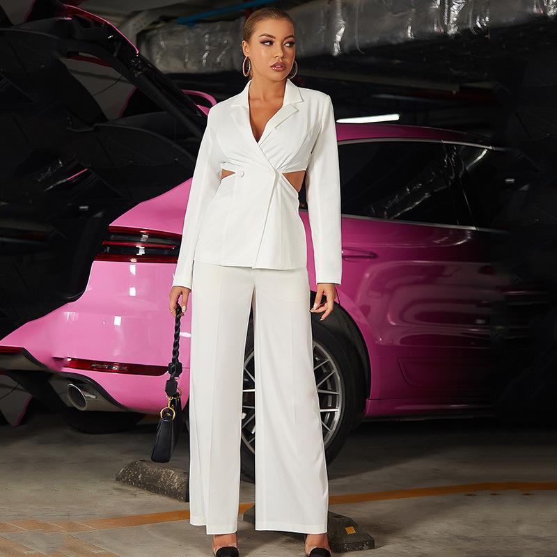 Women' Two Piece Pants 2022 Suit Coat Set Long Temperament Leisure Business Small Sleeve Straight Autumn, Beige
Women' Two Piece Pants 2022 Suit Coat Set Long Temperament Leisure Business Small Sleeve Straight Autumn, Beige